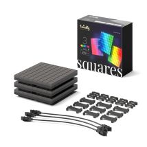 Twinkly - 3 Smart App Controlled Square Led Lights Extension Pack Multi Colour Change Control Indoor Home Dimmable