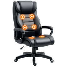 Vinsetto - High Back 6 Points Vibration Massage Executive Office Chair Black