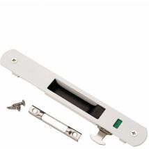 Serratura Per Porta Scorrevole - Ferramenta Per Porte Scorrevoli In Acciaio Inox Per Uso Domestico (bianca)