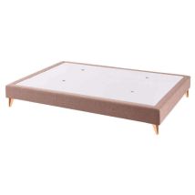 Canapé-lit Fixe En Bois Respirant Etna Hauteur 16 Cm 90x190cm - Beige-etna- (22)