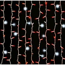 Cortina 400 Luces Led Rojas Con Destellos Bancos Para Interior & Exterior Ip65