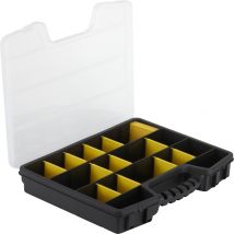 Organizer mit Deckel – 16 Fächer – 75033 – Schwarz – Kunststoff – 39,5 x 30,5 x 6 cm – 924 g