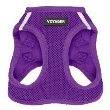 Best Pet Supplies - Voyager Step-in Air Hundegeschirr By All Weather Mesh Step In Vest Harness Für Kleine Und Mittlere Hunde, Lila, Size L - Brust 45-