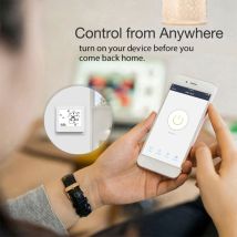 Crezuo Wlan-smart-thermostat, Temperaturregelung Per App, 5 A, Kompatibel Mit Alexa / Heim-wasser- Und Gasthermostate – Weiß-crezuo