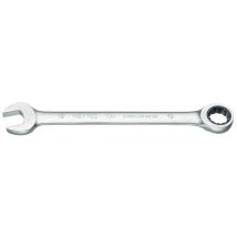 HEYTEC Knarren-Ringmaulschlüssel 17 mm – Chrom-Vanadium-Stahl – 72 Zähne – 225 mm – 160 g