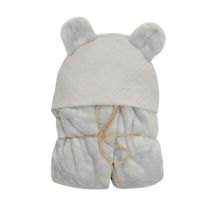 Kaschmirdecke mit Kapuze für Autositz 95x95 cm 100 % Polyester 100 % Baumwolle KOALA