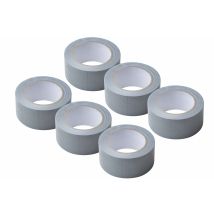Werkzeyt Panzertape Grau 6 Stück Gewebeband 25 M X 50 Mm Extra Stark, Reißfest Und Witterungsbeständig