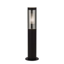 Searchlight - Stehlampe Sockelleuchte Außenleuchte E27 Edelstahl Rauch Schwarz Pollerlampe