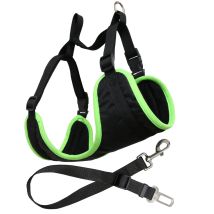 Harnais Pour Chien De Voiture Ceinture De Sécurité Réglable Yatek Adaptée À La Plupart Des Véhicules, Matériau Résistant, Taille S