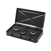 Ravanson - K-03tb Nero, Piano Di Lavoro Bianco 60 Cm Gas 3 Zona/e