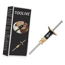 Dontodent - Wheel Marking Gauge Kit Woodworking Marking Scriber Wood Marking Tools With Graduated Metric Imperial Ruler Roll Stop Head Solid Metal 