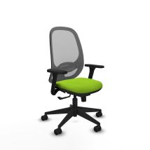 Sedia Da Ufficio Piqueras Y Crespo Cilanco Grigio Mesh Similpelle