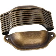 Set Mit 10 Griff Türknauf Dekoration Für Schrank Schublade Antik Messing