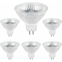 Gabrielle - Halogen Bulb Pack Of 6 Gu5.3 35w 12v, 400lm Warm White 2700k Dimmable, Mr16 Halogen Spot Bulb
