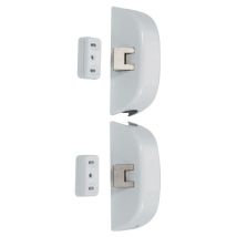 Iseo Cavers - Set Di Bulloni + Viti + Riscontri Laterali Iseo - Non Ignifugo - Bianco - 9410203405