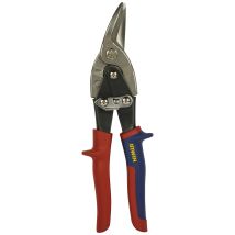 Nusac – Left Cut Compound Snips – Blade Length 3.34 cm – Cutting Thickness up to 0.84 mm – Ergonomic Soft Grip Handles