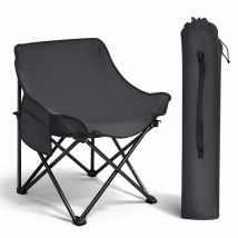 Sunula Campingstuhl Faltbar Klappstuhl Bis 100kg Angelstuhl Outdoorstuhl, Anthrazitgrau