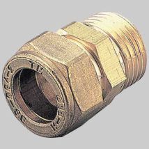Raccordo Dritto Maschio Con Ogiva Ottone - 10 X 1/2