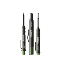 Komplett Tieflochmarkierungsset. Inklusive Doppelspitzigem Tiefbohr-dauermarker,tieflochmarker Bleistift, 6x Ersatzminenspender Seitenhalter - Amk3 - 