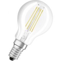 Led-glühlampe Aus Klarem Glas, Kugel E14, 4w, Warmweiß.