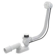Sifón Para Bañera, Tapón Automático, Blanco