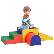 Module Motricité Bébé 4pcs Parcours Motricité Bébé En Mousse Epe Pour Enfants D'Âge Préscolaire, Multicolore