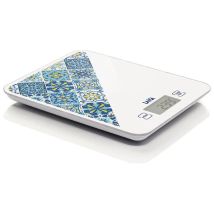 Laica Ks5013b Bilancia Da Cucina Digitale 10 Kg Vetro Temperato Funzione Tara Calcolo Volume Acqua Colore Bianco Blu