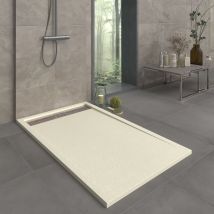 Receveur De Douche En Résine Modèle Opale Largeur 90 Crème Ral 1013 Mesure 90x120 Cm