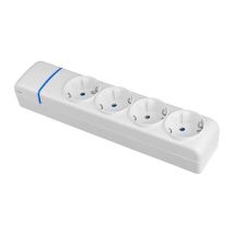 Multipresa 4 Prese 16 2p+t 16 16a 250vfralatn Polycarbonate Bianco – Fissazione Murale