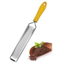 1 Grattugia Manuale Gialla Per Formaggio E Agrumi, Grattugia Classica Di Alta Gamma In Acciaio Inox Affilato, Ideale Per Il Parmigiano, Che
