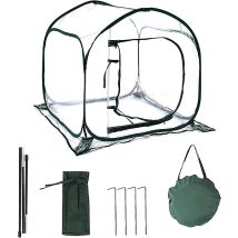 Mini-gewächshaus, Pop-up-gewächshaus, Pvc-gewächshausabdeckung Für Drinnen Und Draußen, Kleines Tragbares Garten-blumenhaus – 80 X 80 X 80 Cm – Rwmini