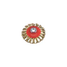 Cepillo de acero retorcido cónico con rosca M14 – POGGI