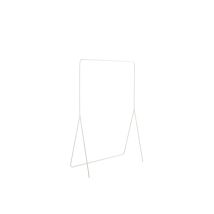 Portant À Vêtements Minimaliste En Métal Blanc 100 X 45 X 150 Cm