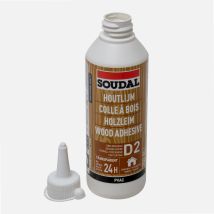 Soudal – Cola para madera rápida blanca 250g – Resistencia al agua – Pegado ultra fuerte y rápido