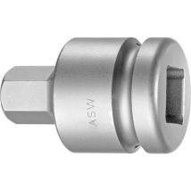 Conectores De Artornillado De Choque 3/4'' Para Tornillo - Hexagonal Hueco, Lado E/planos : 19 Mm, Largo 62 Mm, Ø Exterior Del Entraînement 44 Mm