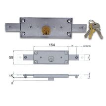 Serratura Centrale 8201 – Cilindro in ottone – 3 chiavi incluse – Viro