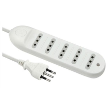 Mehrfachsteckdose 62008-1,5mt-5 Steckdosen-weiß - Electraline