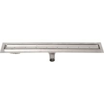 Manus - Canalina Doccia In Acciaio Inox Con Griglia Per Piastrelle, 125x13x6 Cm Gmp88 - Gelco