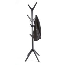 Hampton Coat Stand With 8 Hooks // Black Contemporary Freestanding Storage For Bedroom, Hallway, Bathroom
