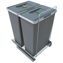 Elletipi Ecofil - Cubo De Basura Integrado, Dividido, 70 L Pf01 53a2