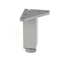 Pata de aluminio cuadrada – 100 mm – 150 mm – Regulación de altura – 40 x 40 mm