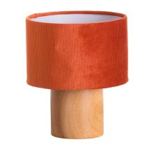 Orion91 - Natürliche Öko-rote Tischlampe 18x18x22cm 7hsevenon Deco
