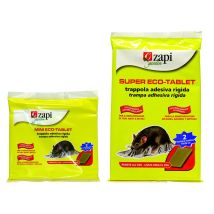 Colla Per Topi Su Tavoletta Eco-tablet - Mini, Busta Con 2 Tavolette Adesive Da Cm.14x19 - 24 Pz