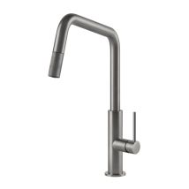 Ks Plus. Tipo Di Beccuccio: Estraibile, Colore Del Prodotto: Grigio, Materiale Del Rubinetto: Ottone. Altezza Sopra La Superficie Di Fissaggio (max): 