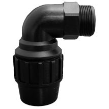Coude mâle PE 50 mm – Raccord PE – Matières, Filetage plomberie, Configuration raccord, Type de raccord plomberie