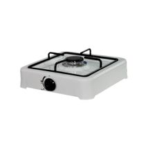 Cocina De Gas De Acero De 1 Quemador Con Quemador De Aleación Que Corta La Llama Y Parrilla 23x23x12 Cm