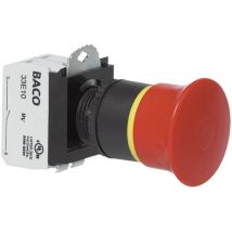 Baco Interruptor De Parada De Emergencia Negro 40 Mm