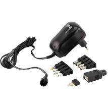 Hycell 1201-0007 Alimentatore A Spina Regolabile 3 V/dc, 4.5 V/dc, 5 V/dc, 6 V/dc, 7.5 V/dc, 9 V/dc, 12 V/dc 1000 Ma 12