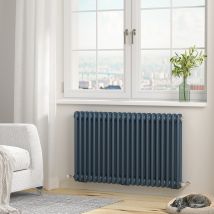 Heilmetz - Traditional Radiator Central Heating Rads 2 Column Horizontal 600 × 1010mm Anthracite