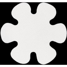 20pcs Flower Shape Non-slip Safety Shower Treads Peva Non Slip Stickers For Tubs Bath Diameter10cm(white)